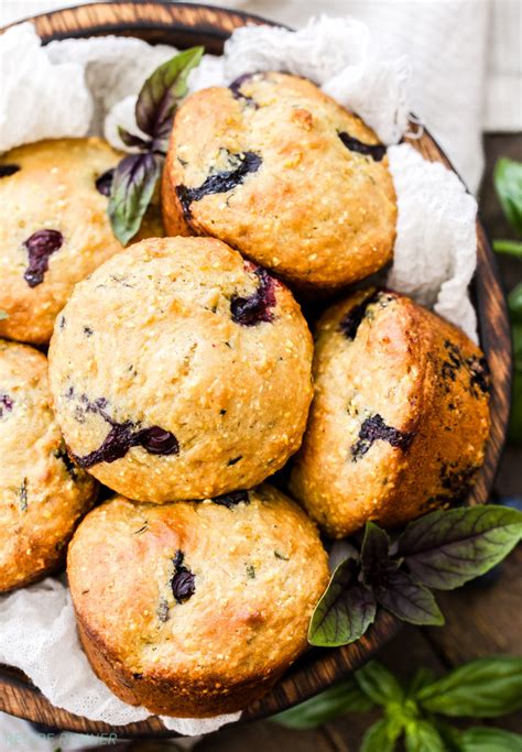 blueberry-basil-cornmeal-muffins-recipe-runner image