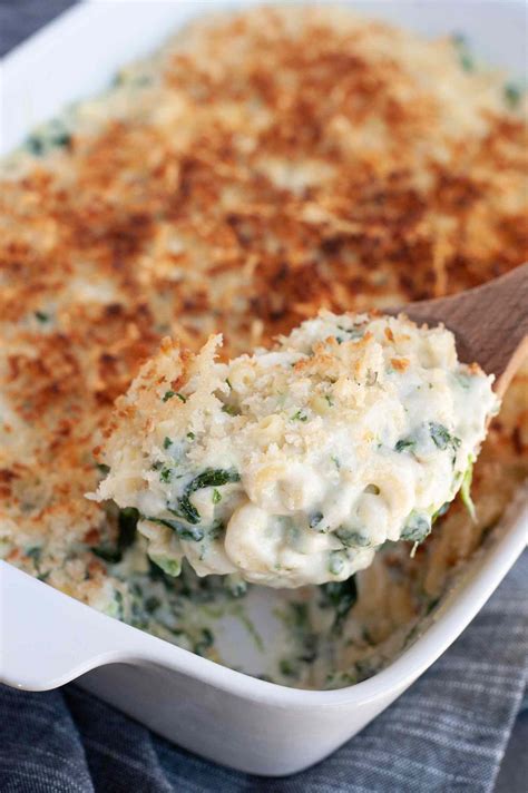 spinach-mac-and-cheese-recipe-simply image