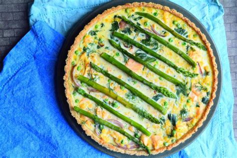 salmon-asparagus-tart-recipe-on-food52 image