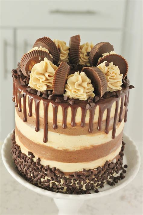 chocolate-cake-with-whipped-peanut-butter-buttercream image