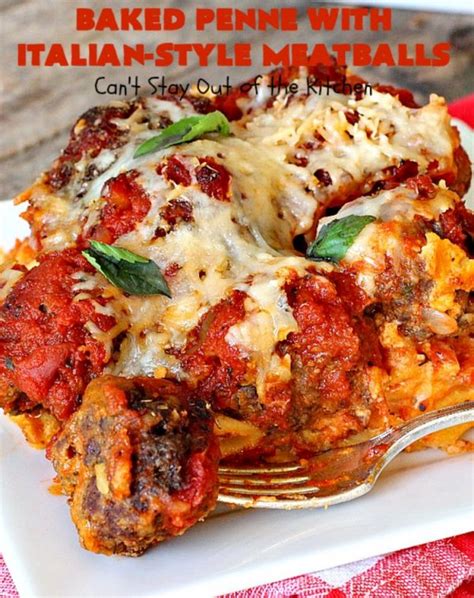 baked-penne-with-italian-style-meatballs-cant-stay-out image