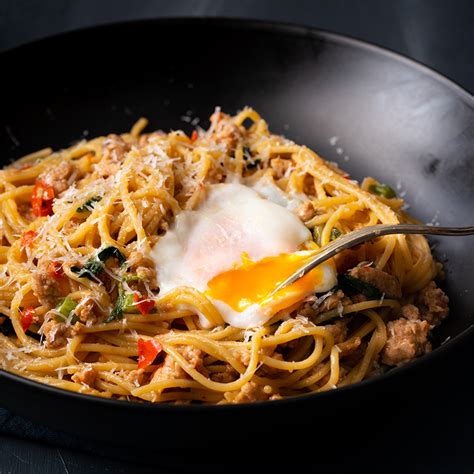 spicy-thai-pork-and-basil-spaghetti-marions-kitchen image