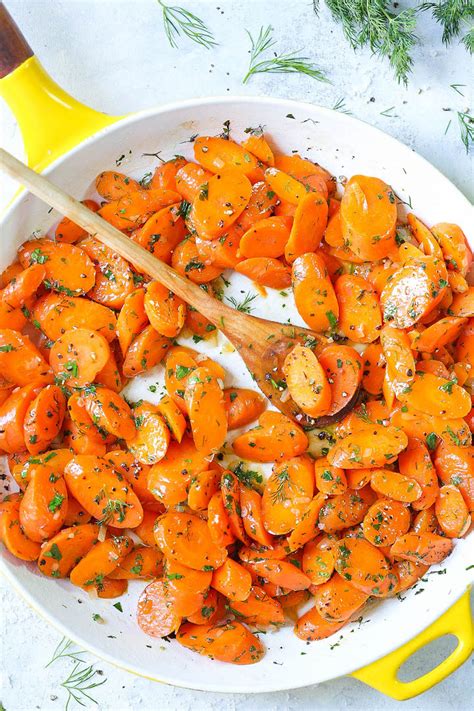 garlic-herb-carrots-damn-delicious image