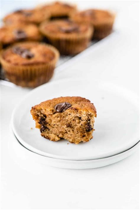 coconut-flour-chocolate-chip-muffins-clean-eating-kitchen image