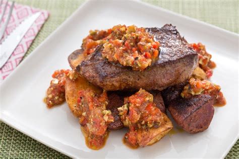 seared-steaks-with-romesco-sauce-roasted image