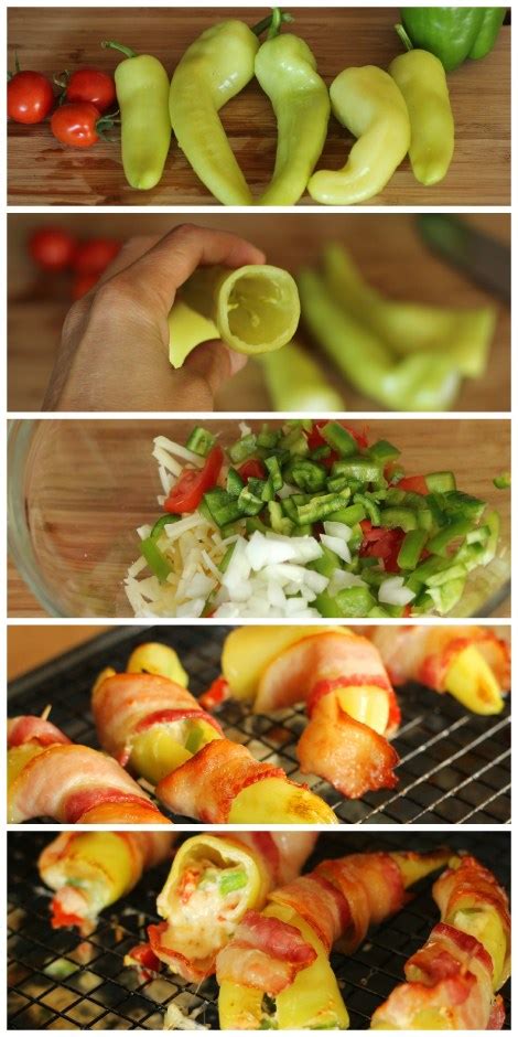 bacon-wrapped-cheese-stuffed-banana-peppers image
