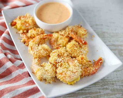 baked-coconut-shrimp-with-spicy-mayo-dipping-sauce image