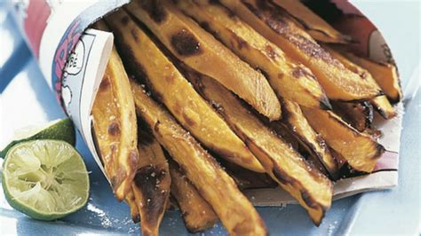 roasted-sweet-potato-sticks-delicious-living image