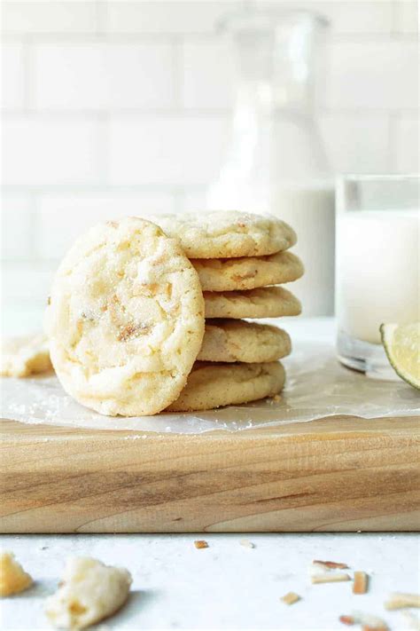 chewy-lime-sugar-cookies-with-coconut-my-baking image