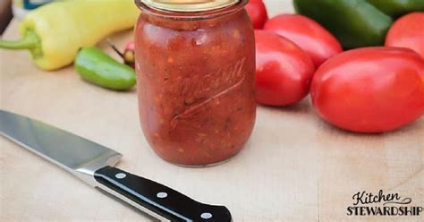 easy-restaurant-style-canned-salsa-recipe-kitchen image
