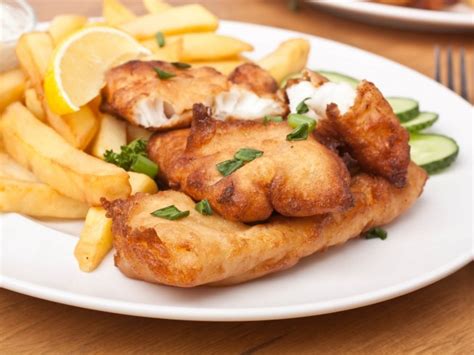 english-style-fish-and-chips-with-tartar-sauce image
