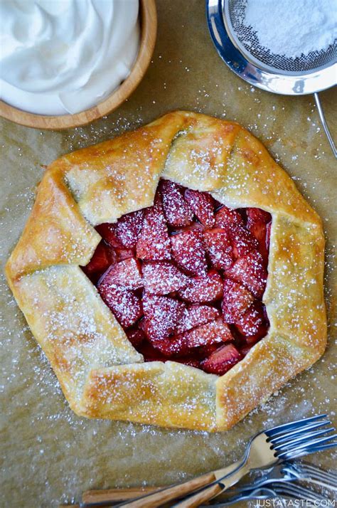 simple-strawberry-galette-with-whipped-cream-just image