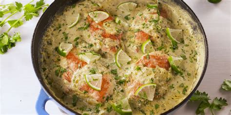 best-creamy-salsa-verde-chicken-recipe-delish image