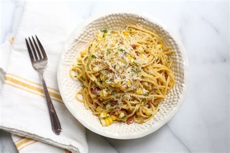 quick-easy-pasta-with-corn-bacon-from-scratch-fast image