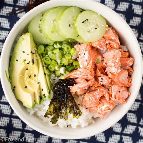 salmon-sushi-bowls-fox-and-briar image