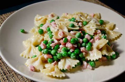 ham-pea-bowtie-pasta-recipe-on-food52 image