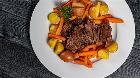 pressure-cooker-pot-roast-with-potatoes-and-carrots image