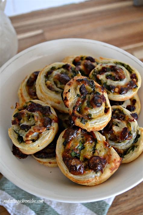 easy-appetizer-recipe-puff-pastry-cranberry-brie-pinwheels image
