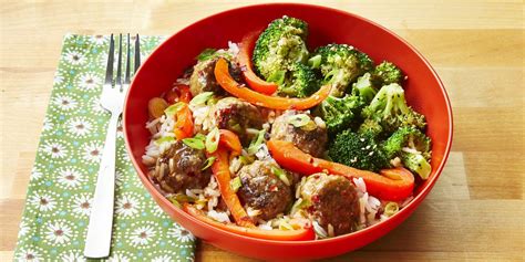 ginger-meatballs-with-sesame-broccoli-the-pioneer image