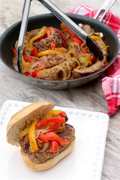 italian-sausage-with-onions-and-bell-peppers-domestic image