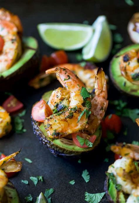 grilled-cilantro-lime-shrimp-avocado-boat-paleo-joyful image