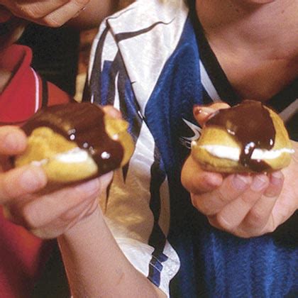 cream-puffs-with-chocolate-sauce-recipe-myrecipes image