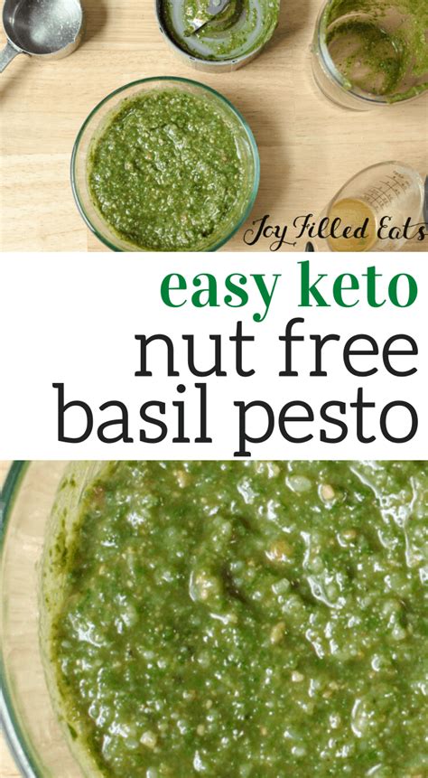 nut-free-pesto-with-basil-4-ingredients-quick-easy image