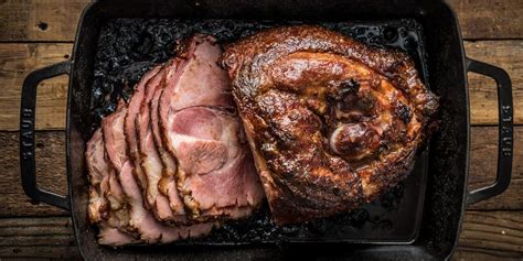 roasted-ham-with-apricot-sauce-recipe-traeger-grills image