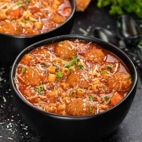 crock-pot-italian-meatball-soup-easy-comfort-food image