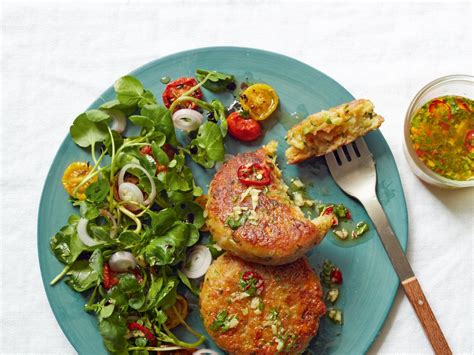 halloumi-courgette-and-herb-cakes-gordon-ramsay image