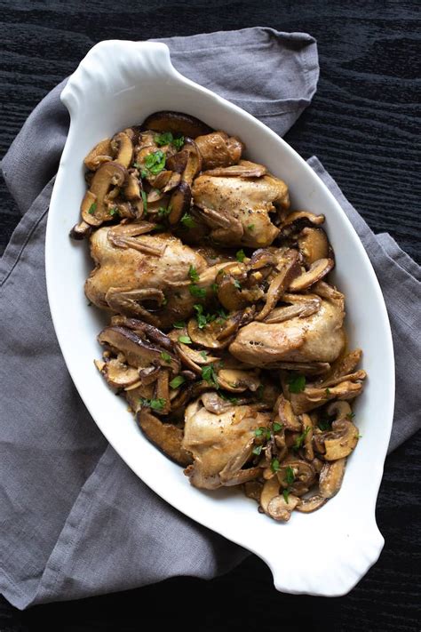 cooking-quail-braised-quail-with-mushrooms-good image