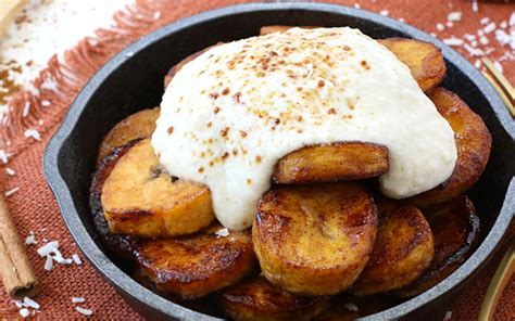 caramelized-plantains-with-coconut-cream-vegan image