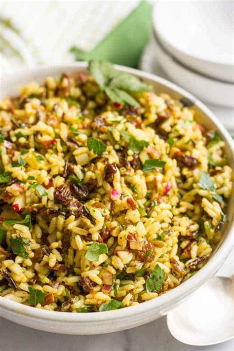 curried-wild-rice-salad-with-raisins-and-pecans image