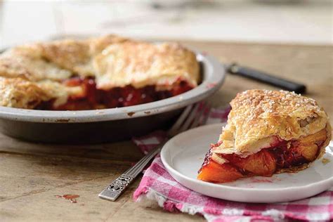 rustic-raspberry-peach-pie-recipe-king-arthur-baking image