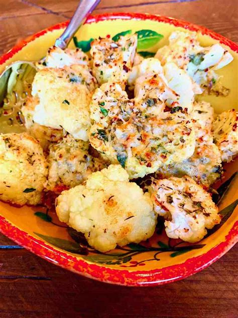 roasted-cauliflower-with-italian-cheese-and-herbs image