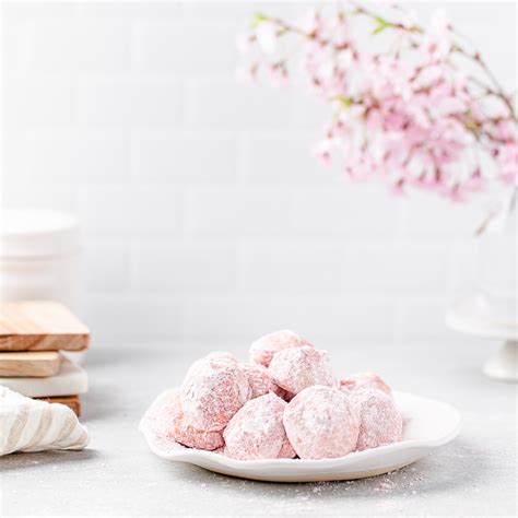 pink-snowball-cookies-limoncellokitchencom image