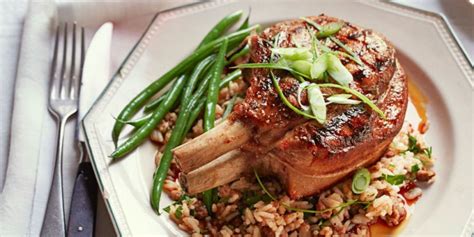 sweet-n-sticky-pork-chops-with-dirty-rice-good image
