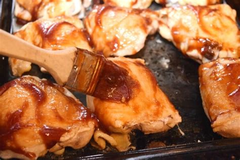 easy-baked-bbq-chicken-thighs-the-tiptoe-fairy image