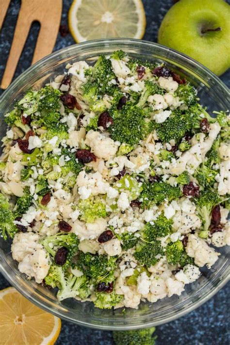 broccoli-cauliflower-salad-video-sweet-and-savory image