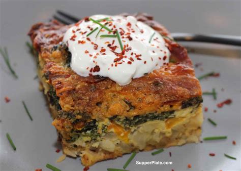 breakfast-casserole-with-bacon-supper-plate image