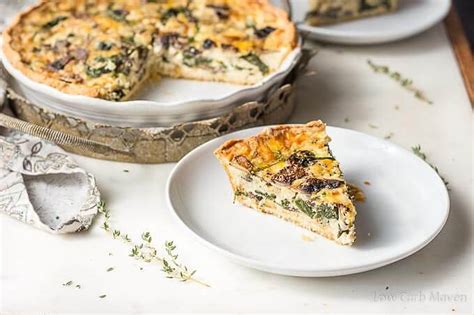 spinach-and-mushroom-quiche-vegetable-quiche-low image