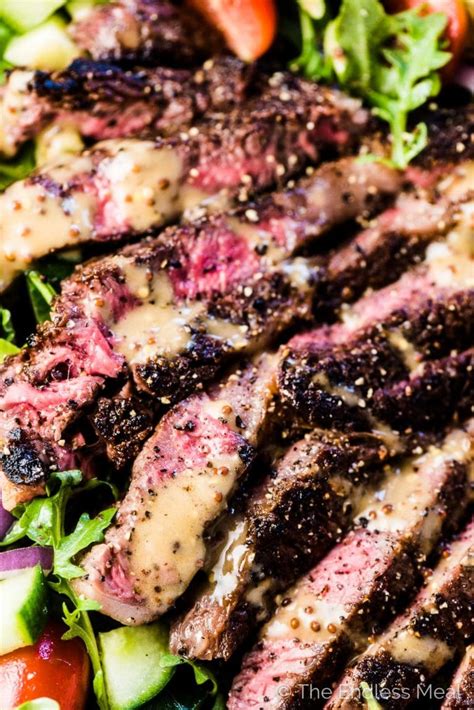best-steak-salad-with-creamy-balsamic-vinaigrette-the image