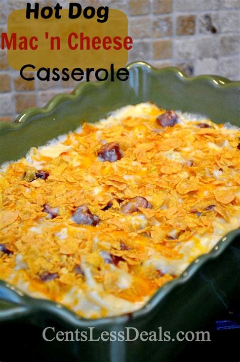 mac-and-cheese-hot-dog-casserole-the-shortcut-kitchen image
