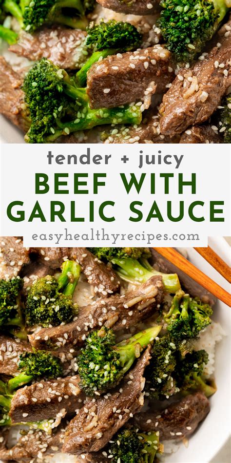 beef-with-garlic-sauce-and-broccoli-easy-healthy image