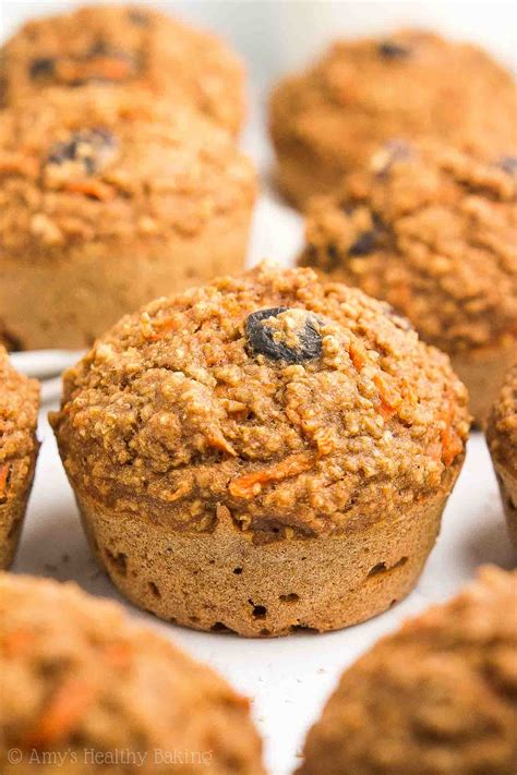 healthy-carrot-raisin-bran-muffins-amys-healthy image