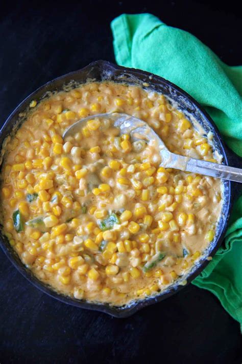 creamy-and-spicy-stove-top-hot-corn-dip-appetizer image