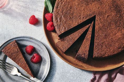 flourless-chocolate-truffle-cake-recipe-king-arthur image