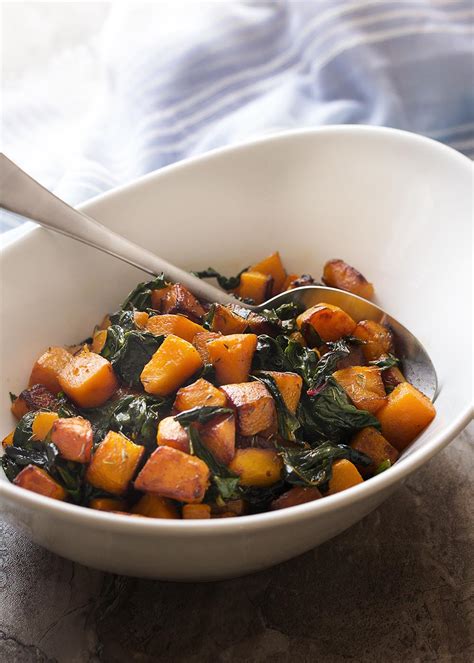 easy-sauteed-butternut-squash-with-swiss-chard image