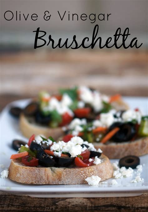 easy-appetizer-recipes-olive-vinegar-bruschetta image