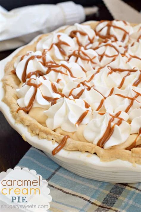 caramel-cream-pie-with-homemade-pie-crust image